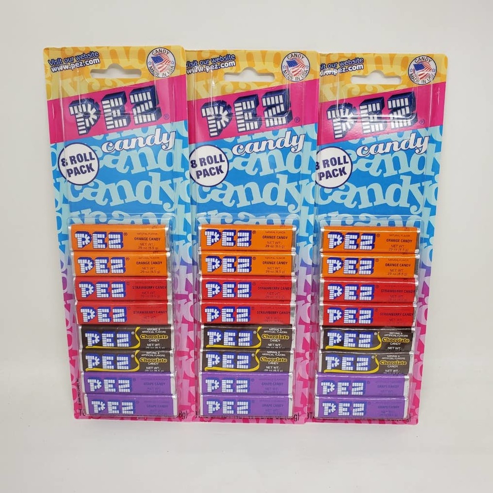 PEZ 8 Pack Assorted Refill Candy